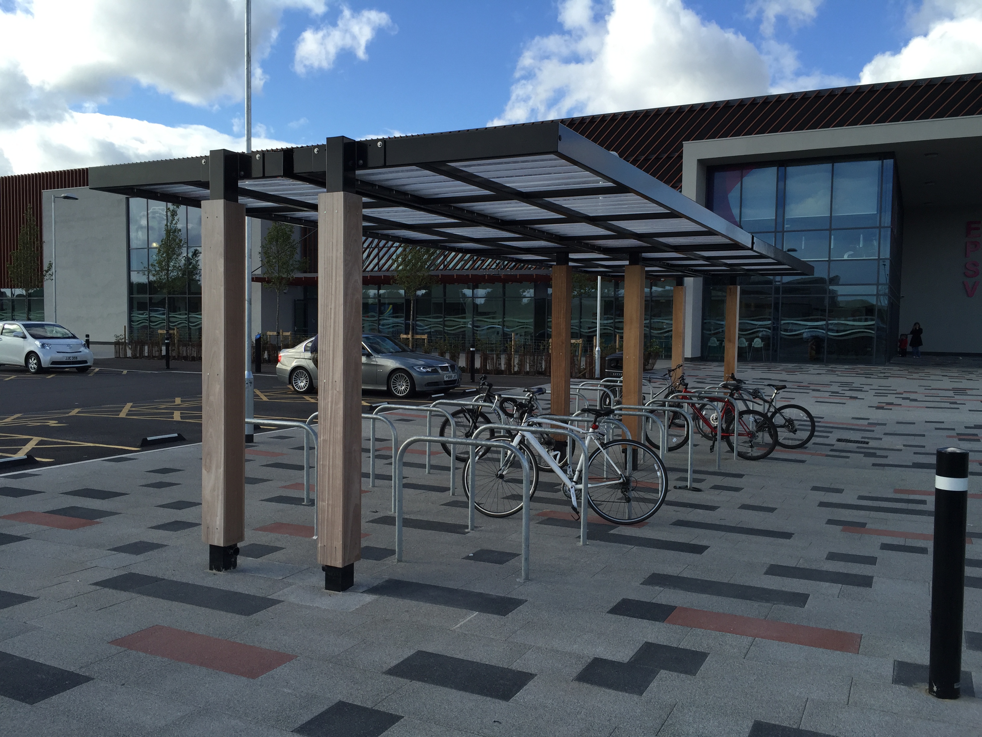Cycle Canopies for the New Ellesmere Port Sports Leisure Village