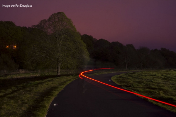 Solar Powered FalcoPathfinder LED Demarcation Lights for River Lossie Cycle Path in Elgin!