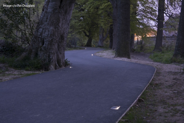 Solar Powered FalcoPathfinder LED Demarcation Lights for River Lossie Cycle Path in Elgin!