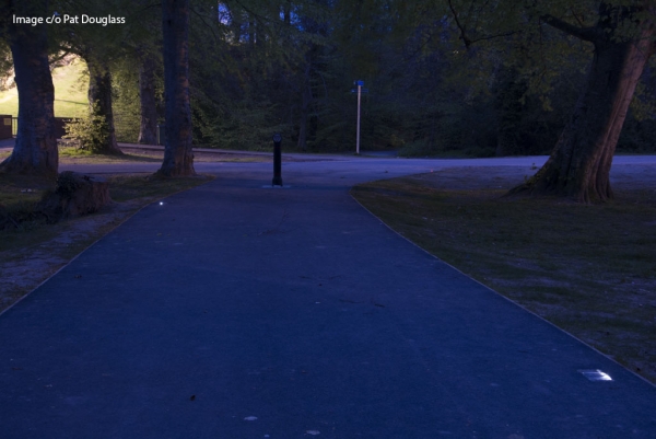 Solar Powered FalcoPathfinder LED Demarcation Lights for River Lossie Cycle Path in Elgin!