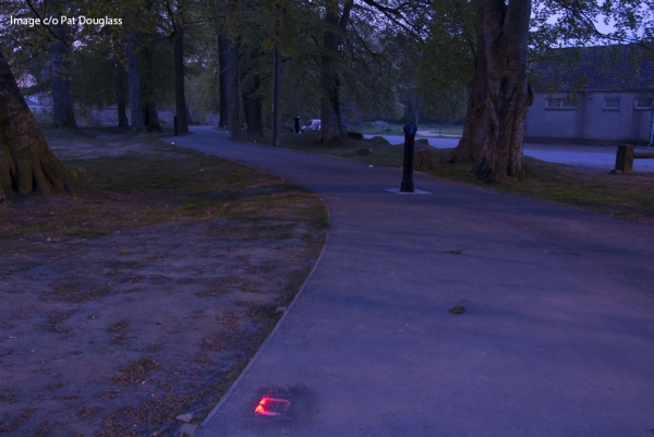 Solar Powered FalcoPathfinder LED Demarcation Lights for River Lossie Cycle Path in Elgin!