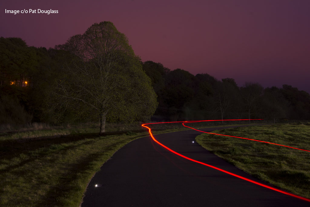 Solar Powered FalcoPathfinder LED Demarcation Lights for River Lossie Cycle Path in Elgin!