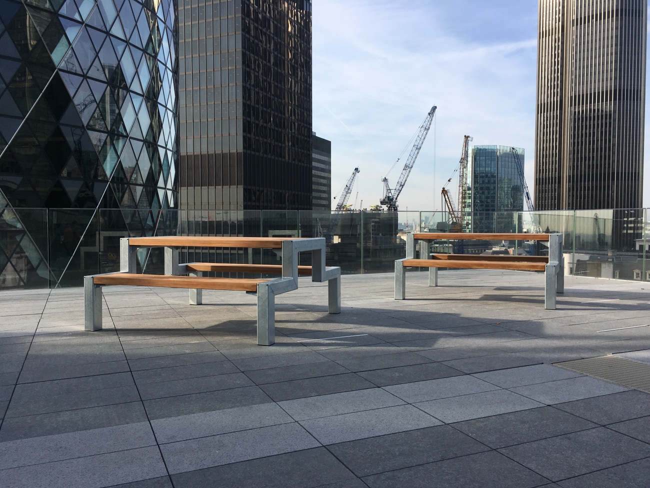 Falco Picnic Tables in the Heart of the City