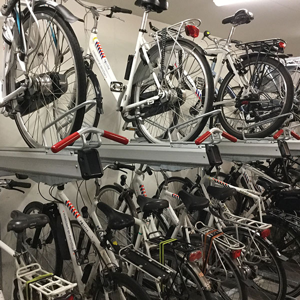 Amsterdam Police Force Recruit Falco Two-Tier Cycle Parking System!