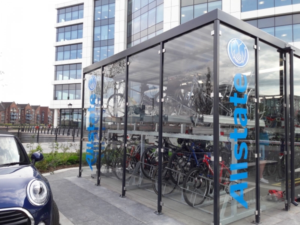 Allstate Pushes the Button for Cycle Parking in Belfast