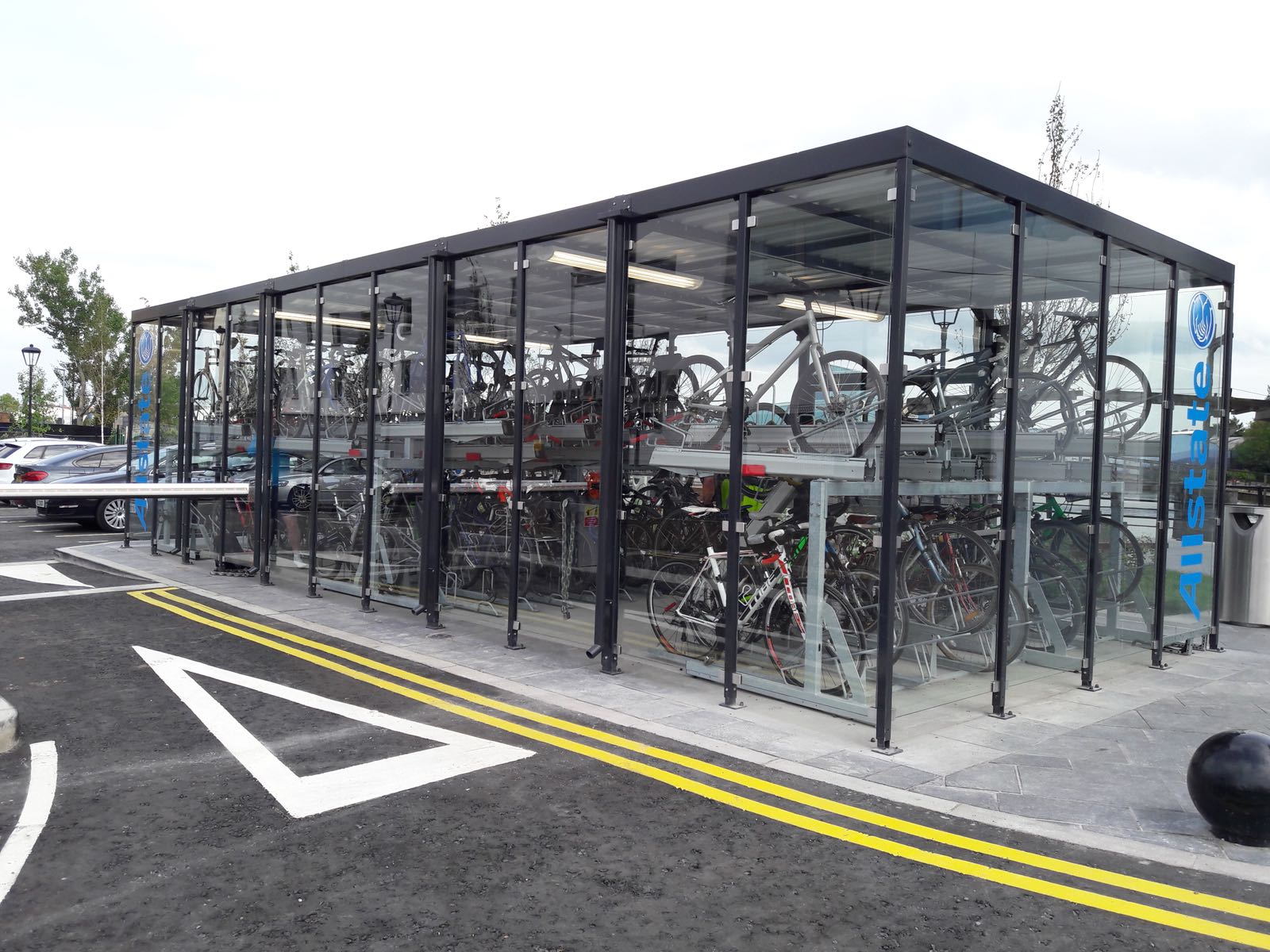 Allstate Pushes the Button for Cycle Parking in Belfast
