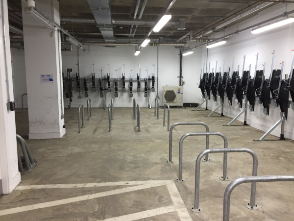 University of Edinburgh Receives Ingenious Vertical Cycle Stands