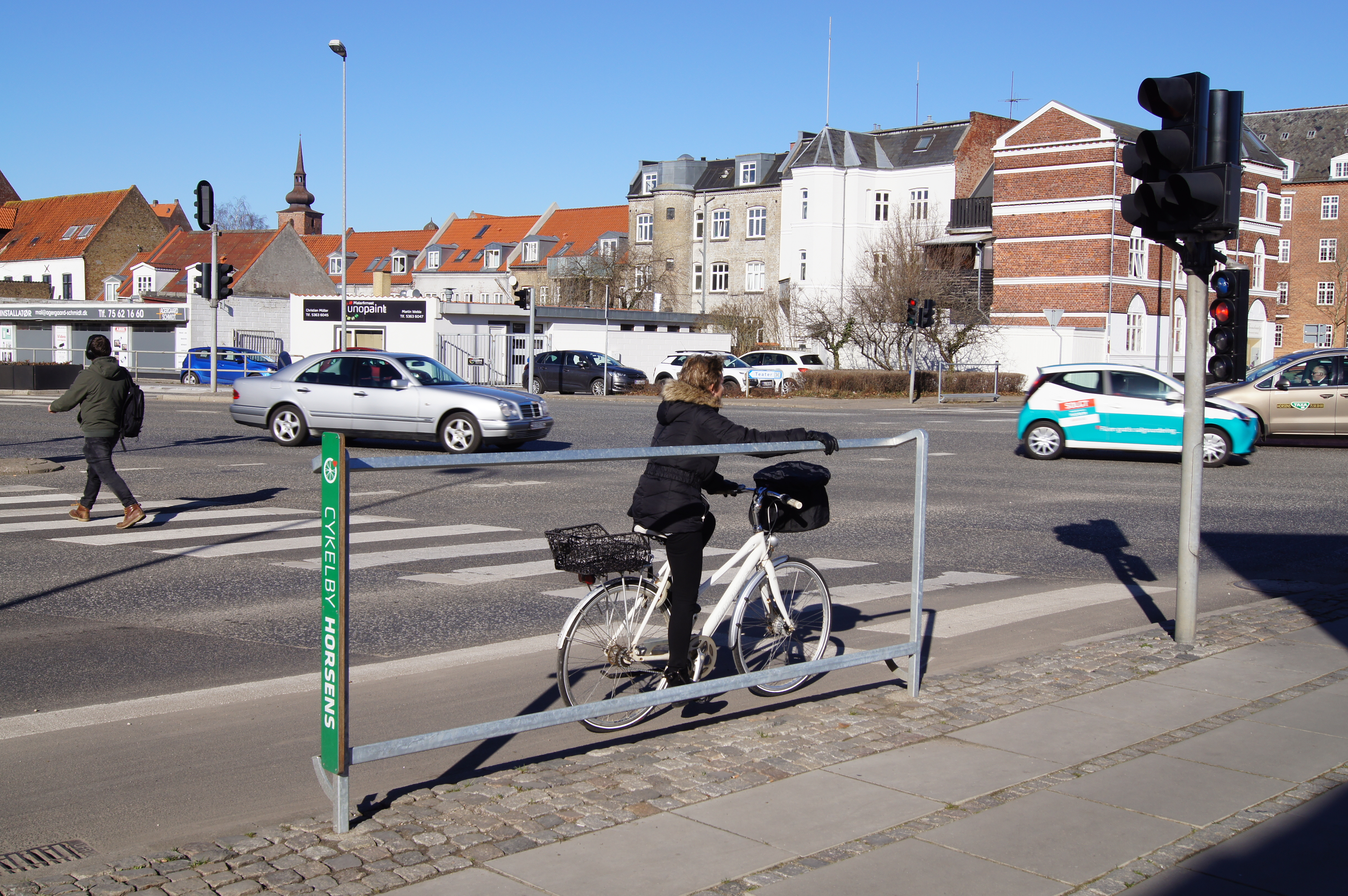 Falco Installs Twenty Cycle Leaning Rails Across the Cycling City of Horsens, Denmark