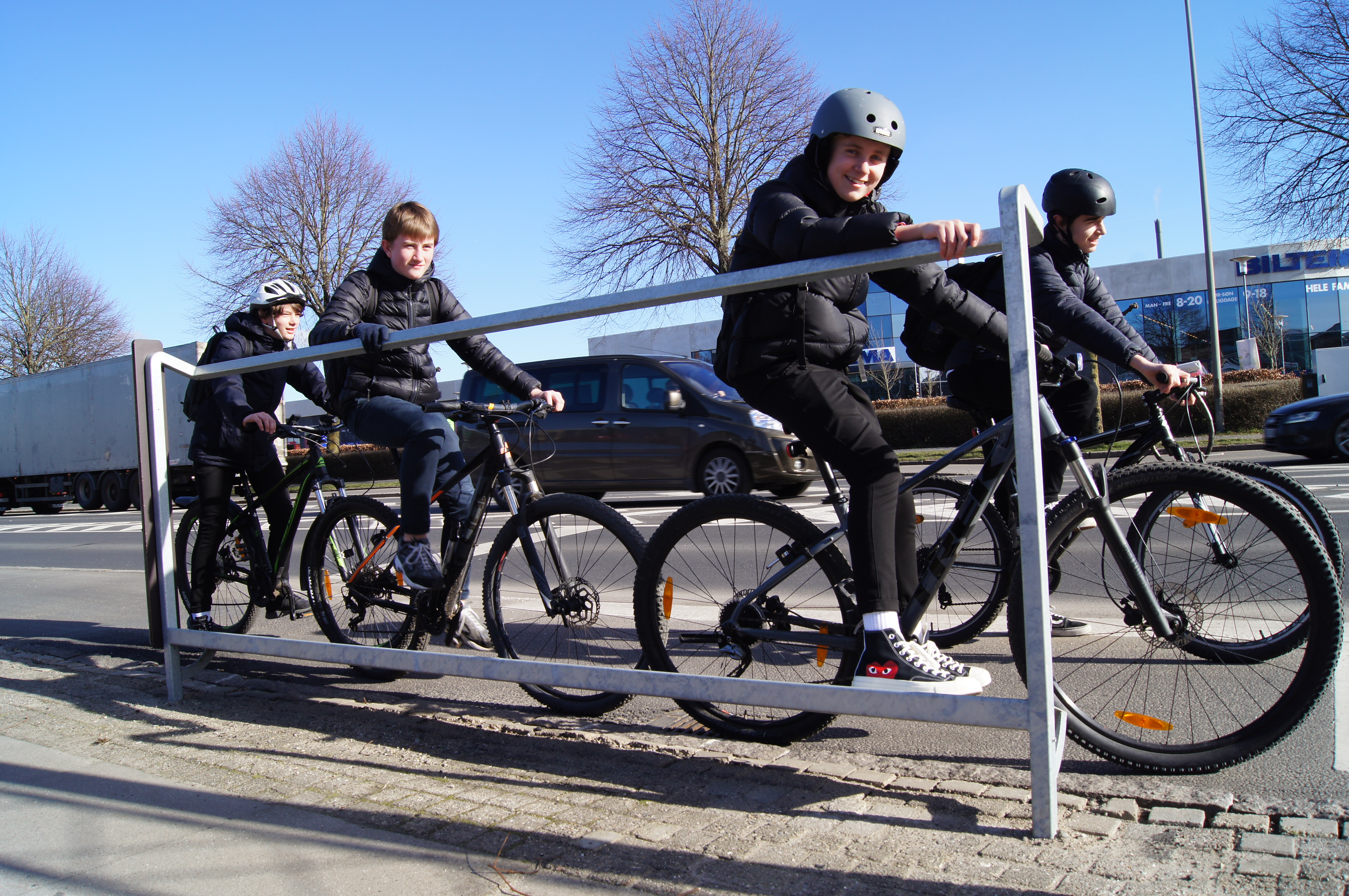 Falco Installs Twenty Cycle Leaning Rails Across the Cycling City of Horsens, Denmark