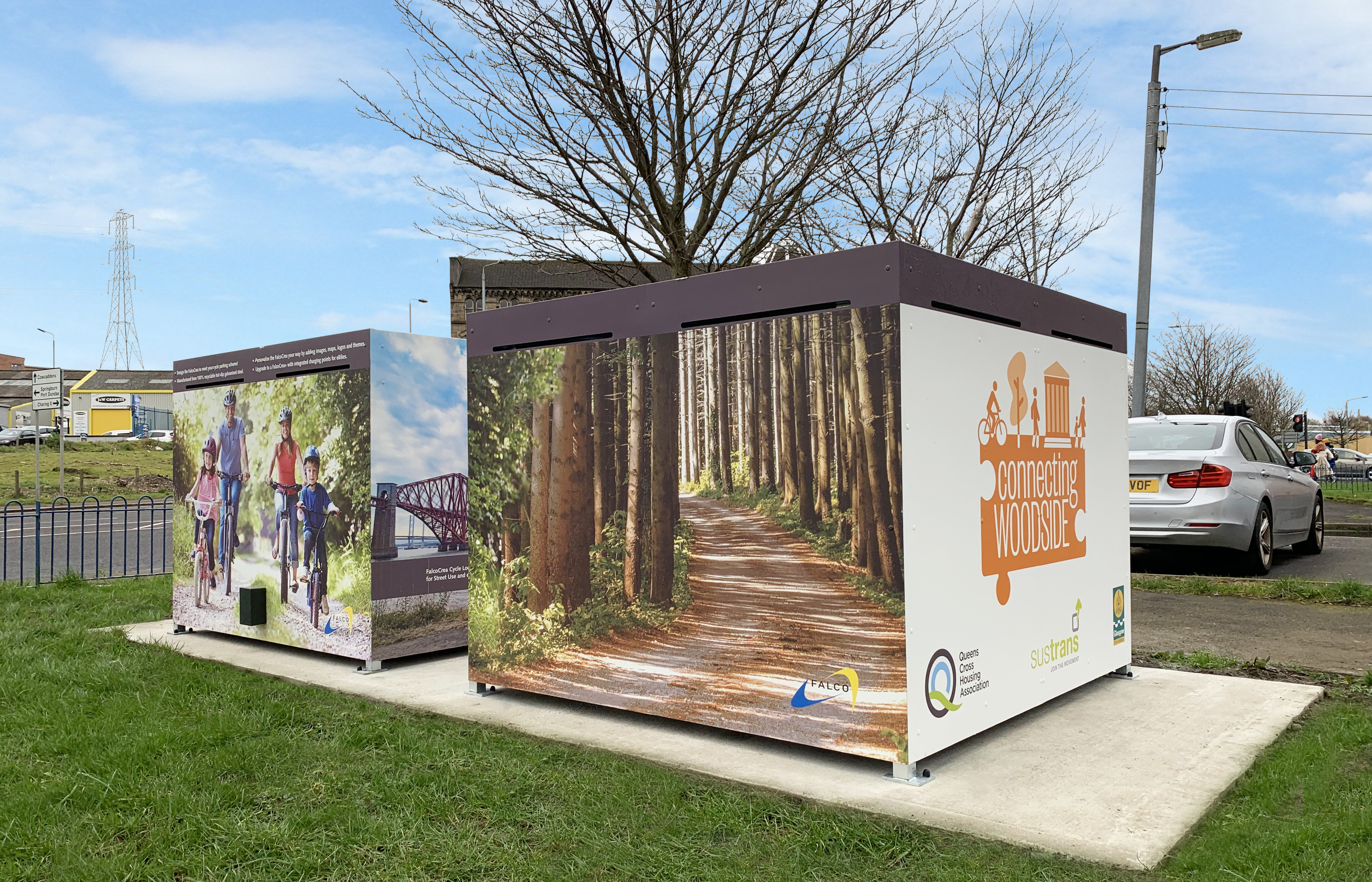 Glasgow City Council Receive Ingenious FalcoCrea Cycle Stores