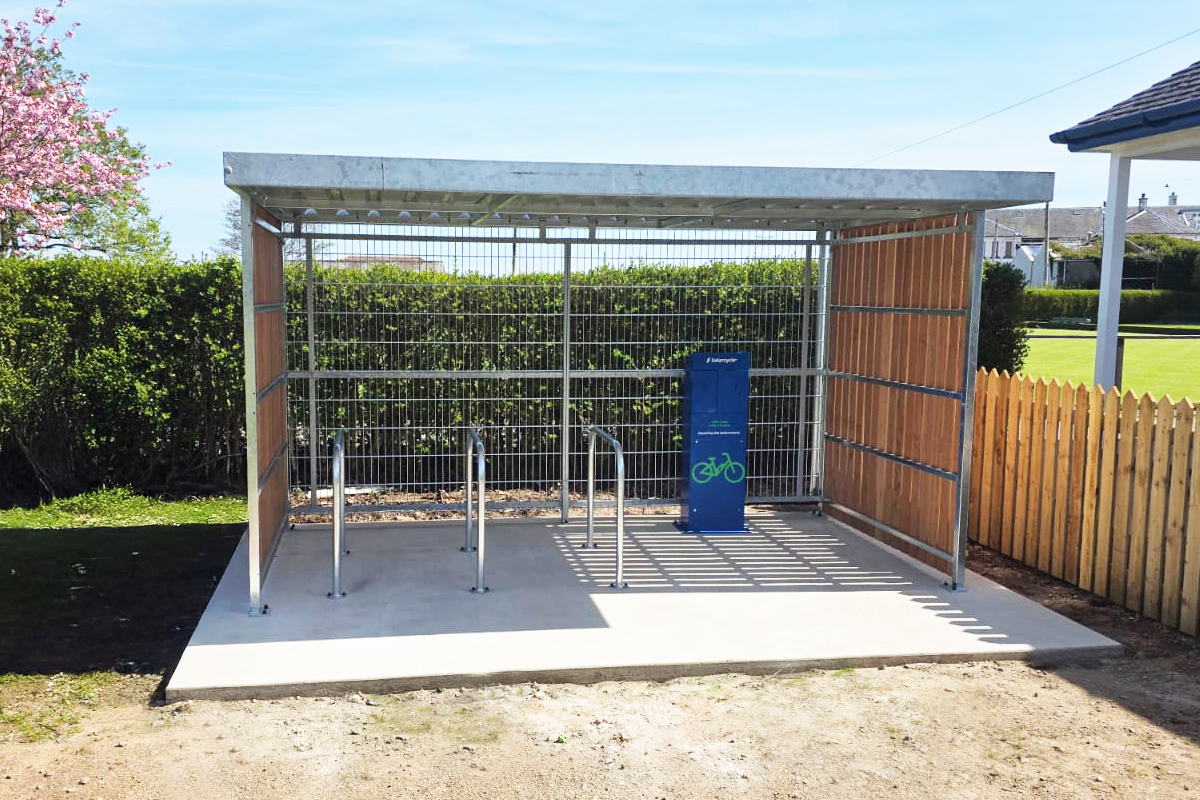 Solar Powered e-Bike Charging Cycle Parking