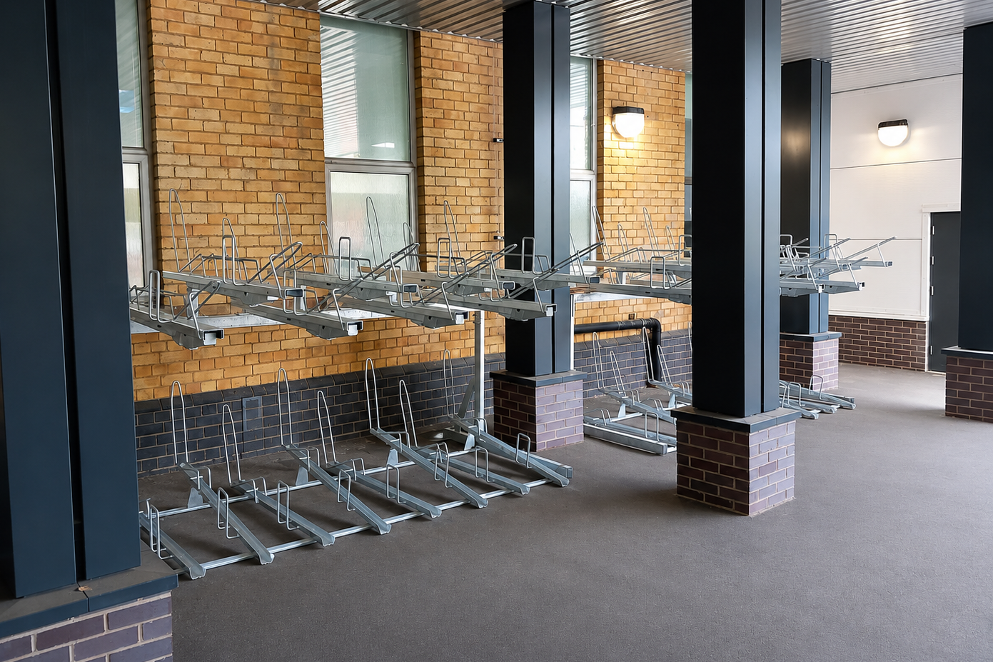 two-tier cycle parking