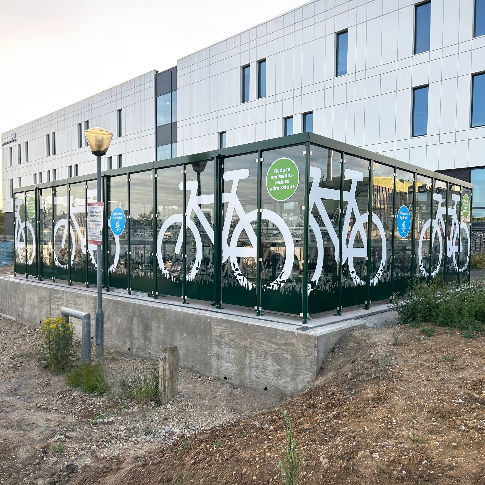Colchester NHS Hospital cycle hub