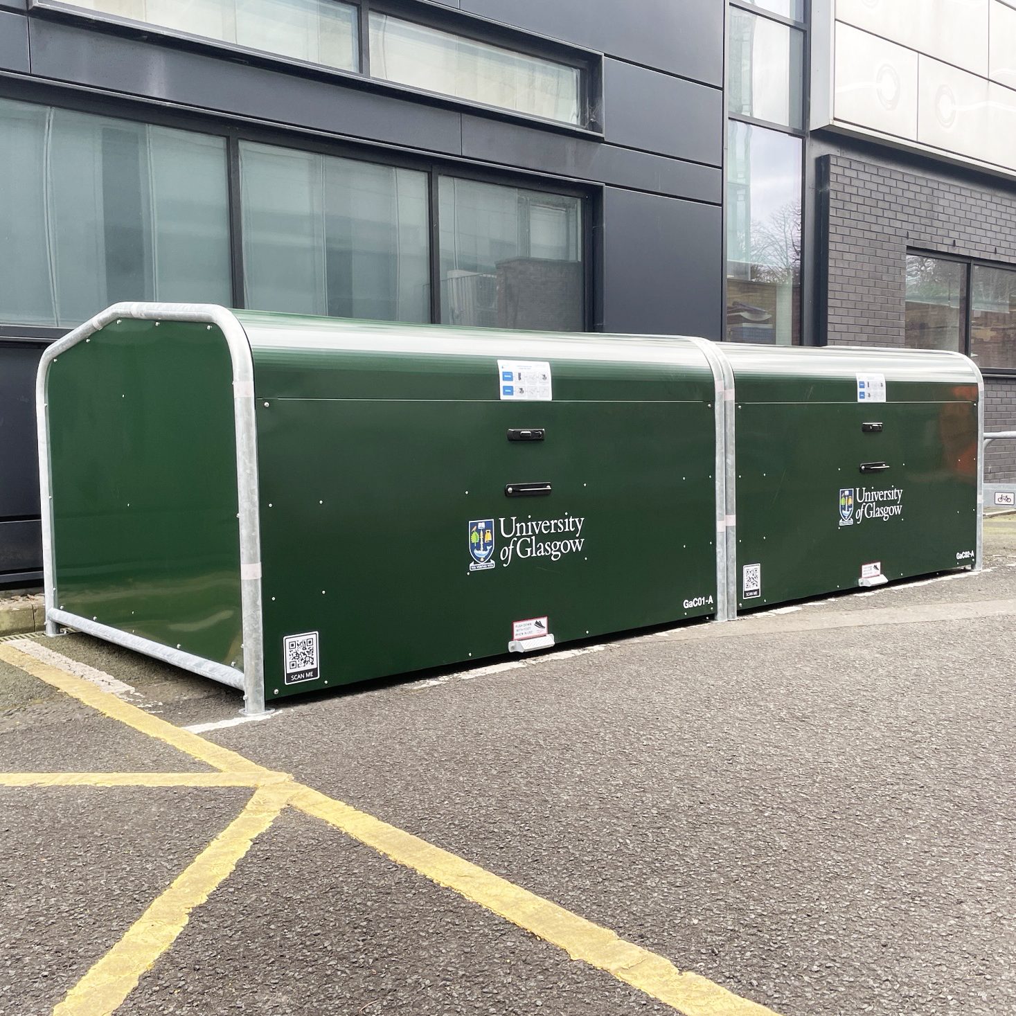 University of Glasgow Bike Hangars