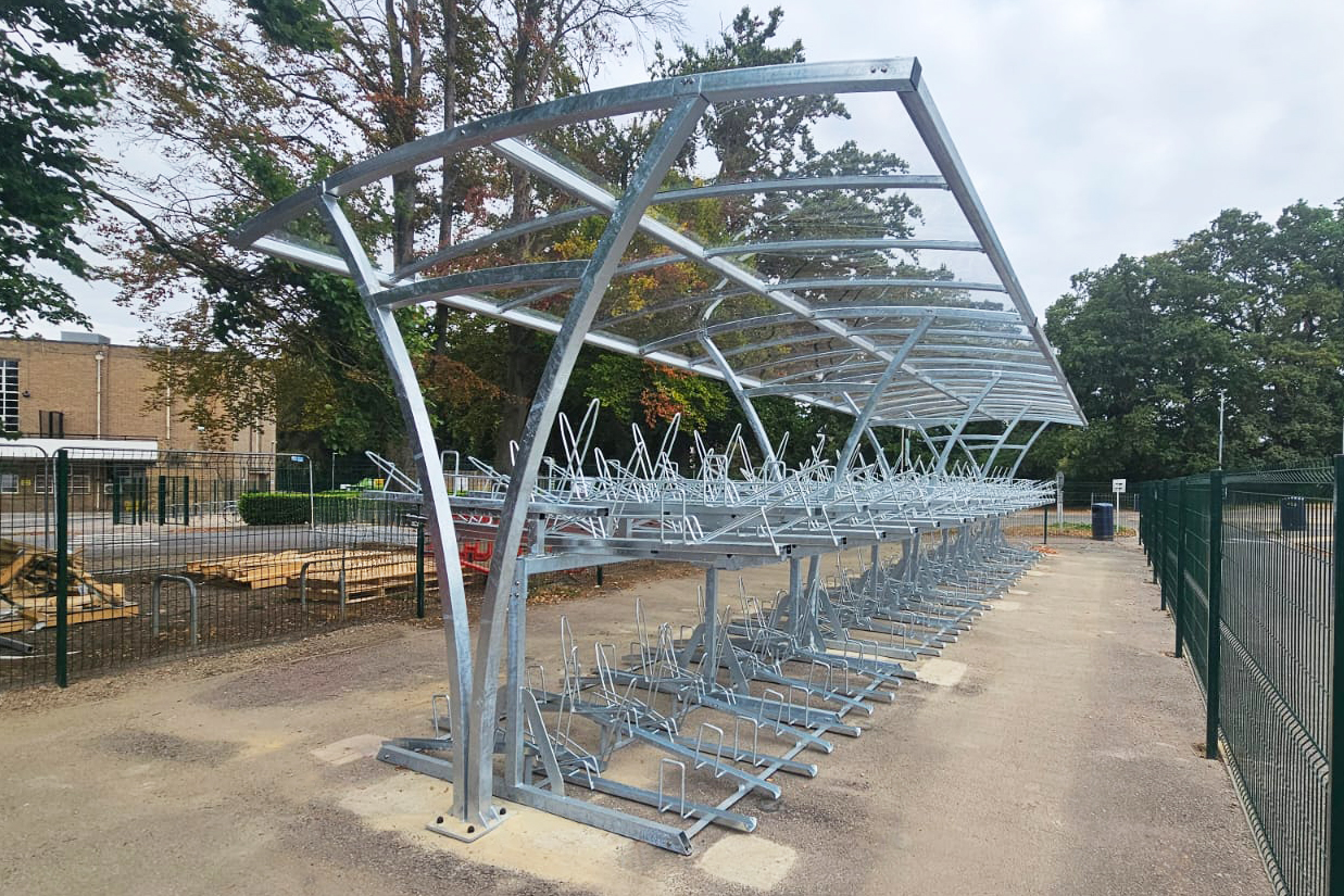Long Road Sixth Form College Cycle Shelter