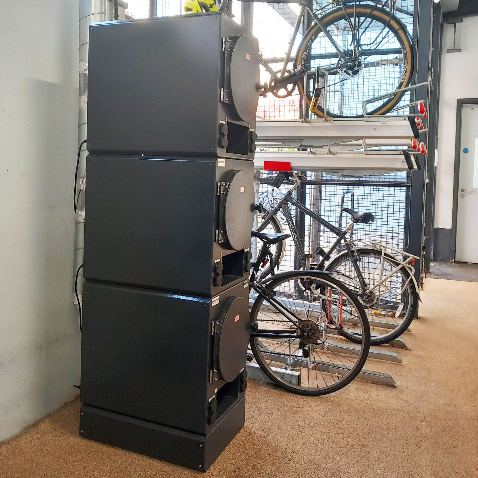 Fire and Explosion Resistant e-Bike Battery Charging Locker