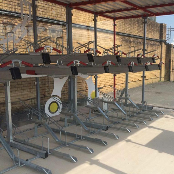 FalcoLevel-Premium+ Two-Tier Cycle Parking