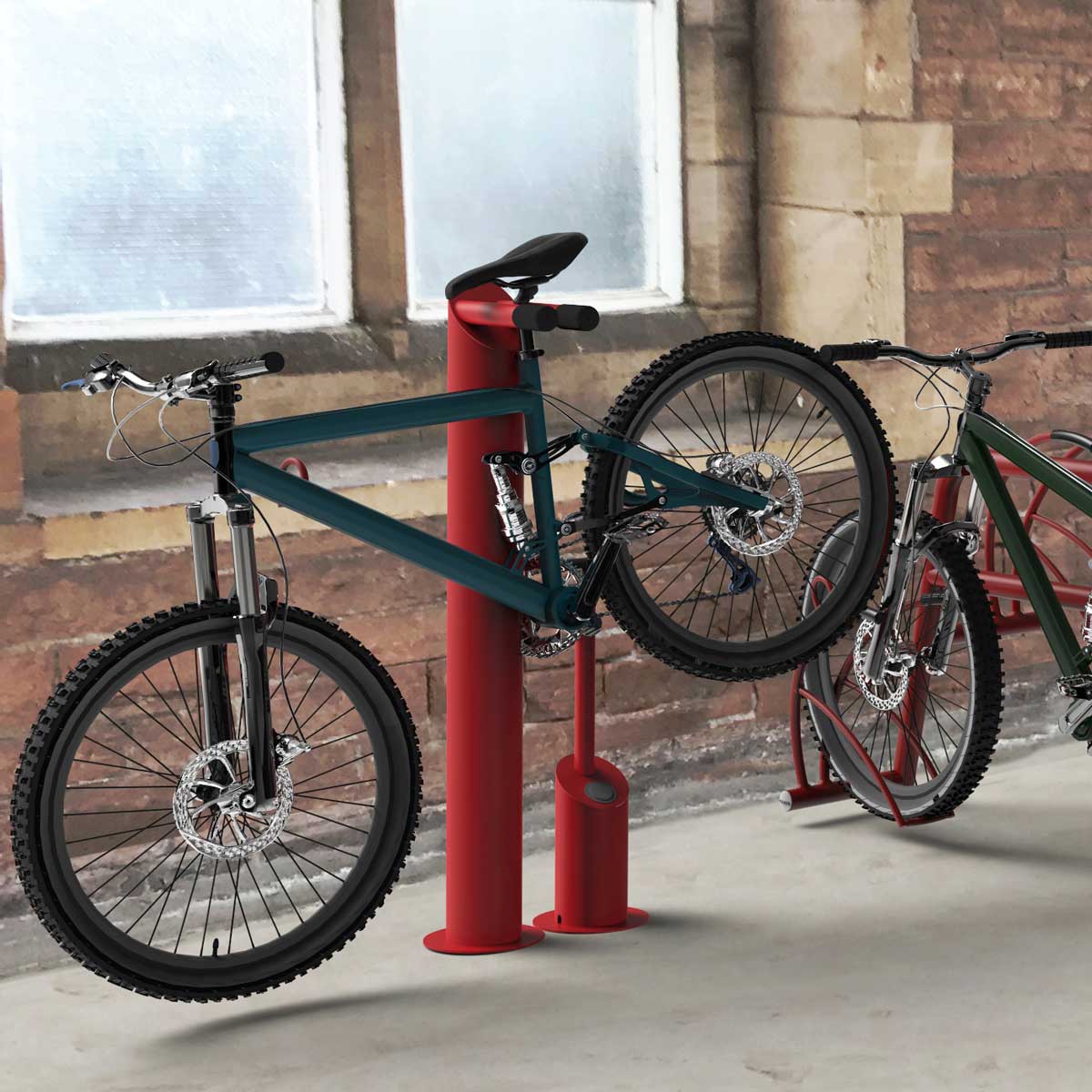 fietsparkeren fietsmarketing fietsreparatie-zuil FalcoFiks 2.0