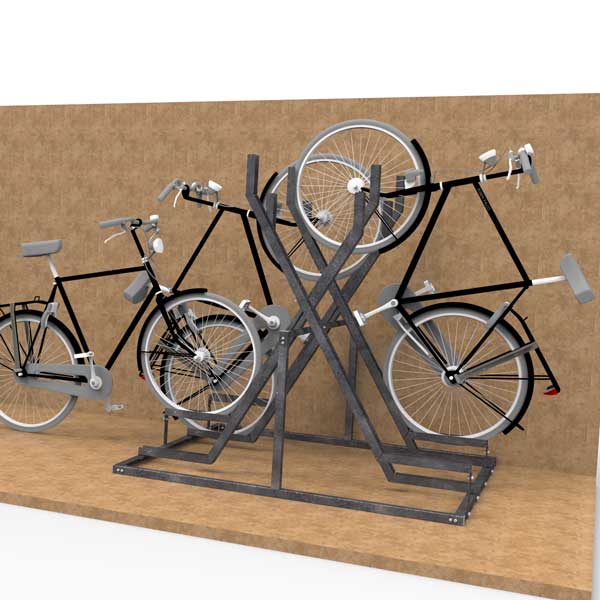 FalcoVert-Pro Semi Vertical Cycle Rack