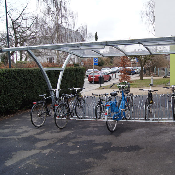 FalcoRail-Low Double-Sided Cycle Shelter