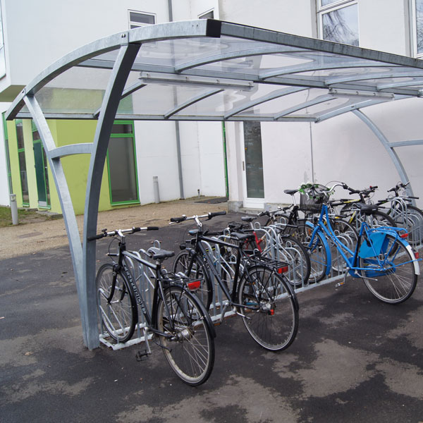 FalcoRail-Low Double-Sided Cycle Shelter