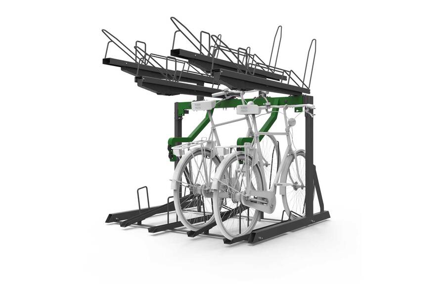 FalcoLevel-Eco Two-Tier Cycle Rack for e-Bikes