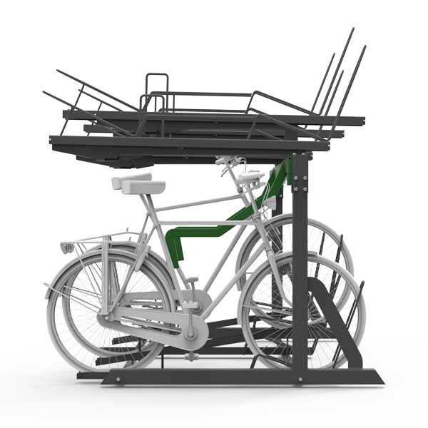 FalcoLevel-Eco Two-Tier Cycle Rack for e-Bikes