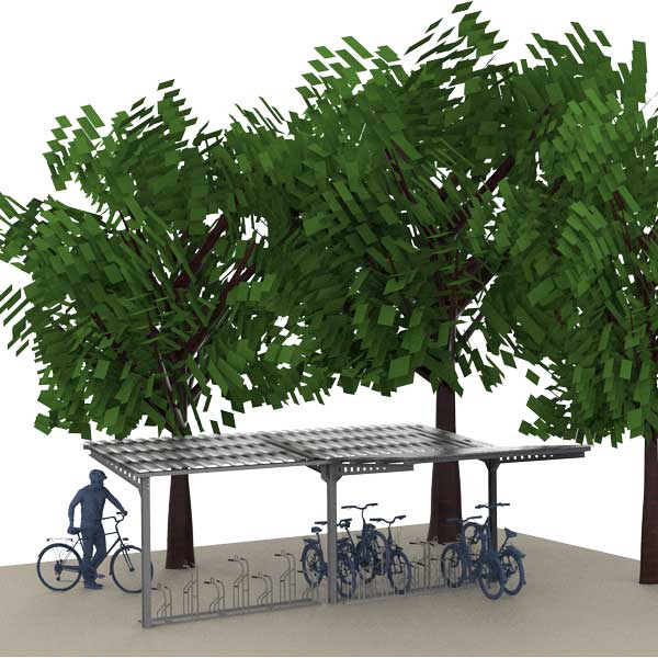 FalcoAndo dubbelzijdige fietsoverkapping