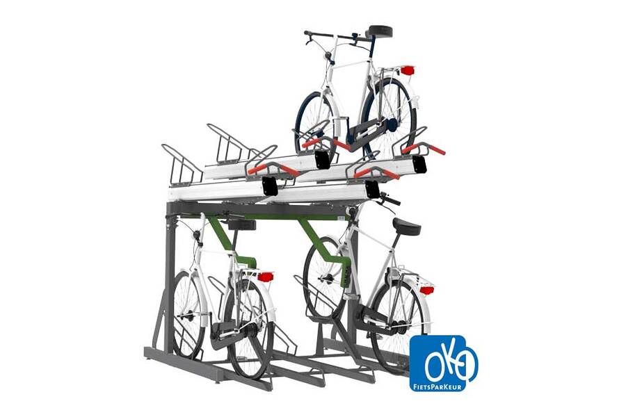 FalcoLevel-Premium+ Two-Tier Cycle Rack for e-Bikes