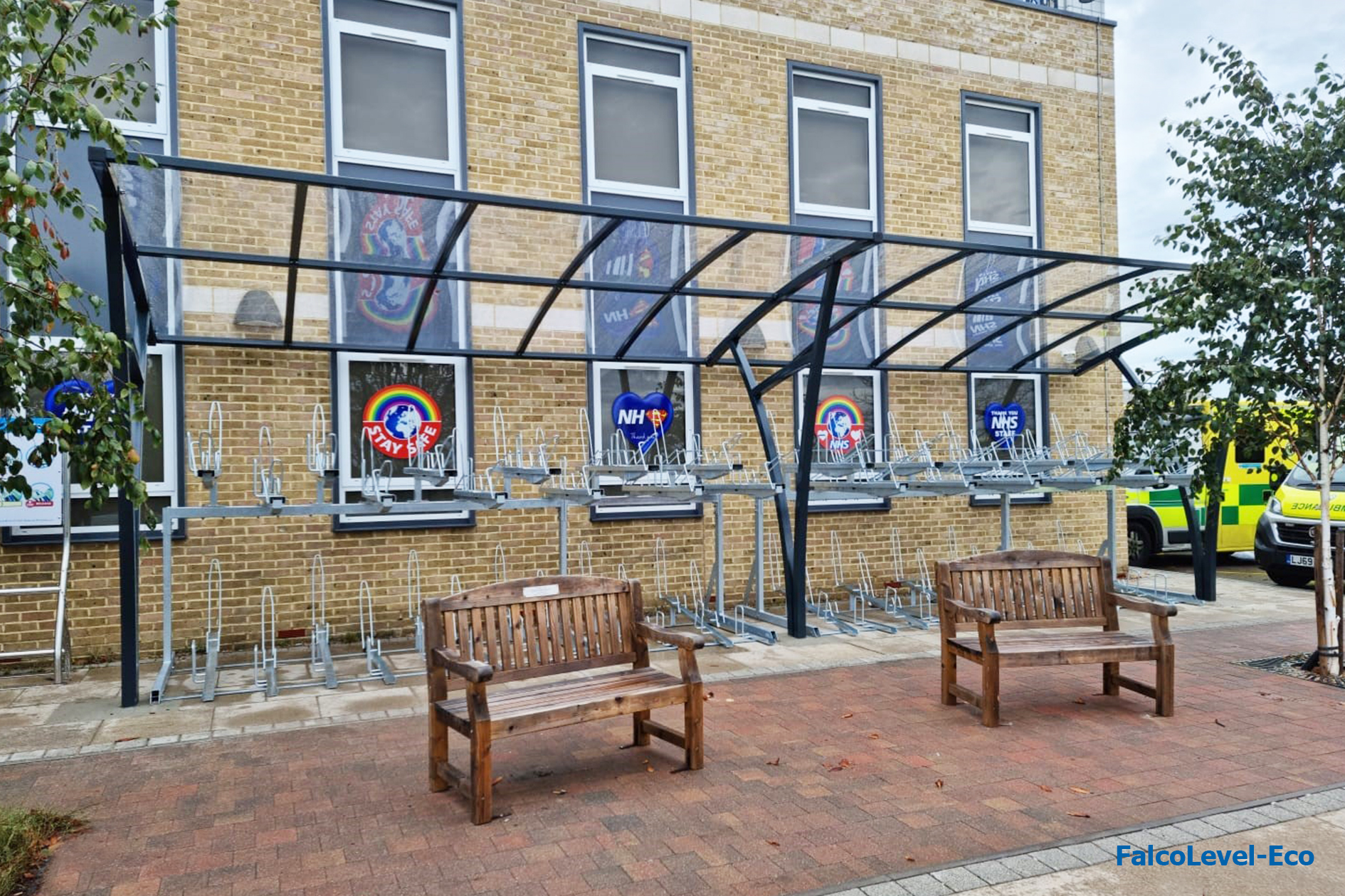 FalcoLevel-Eco Two-Tier Cycle Rack