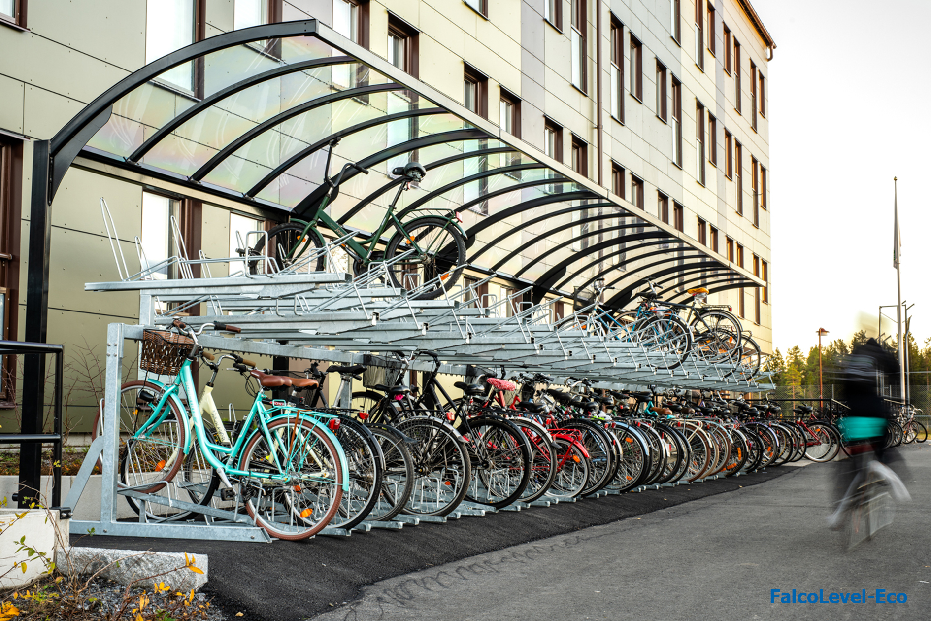 FalcoLevel-Eco Two-Tier Cycle Rack