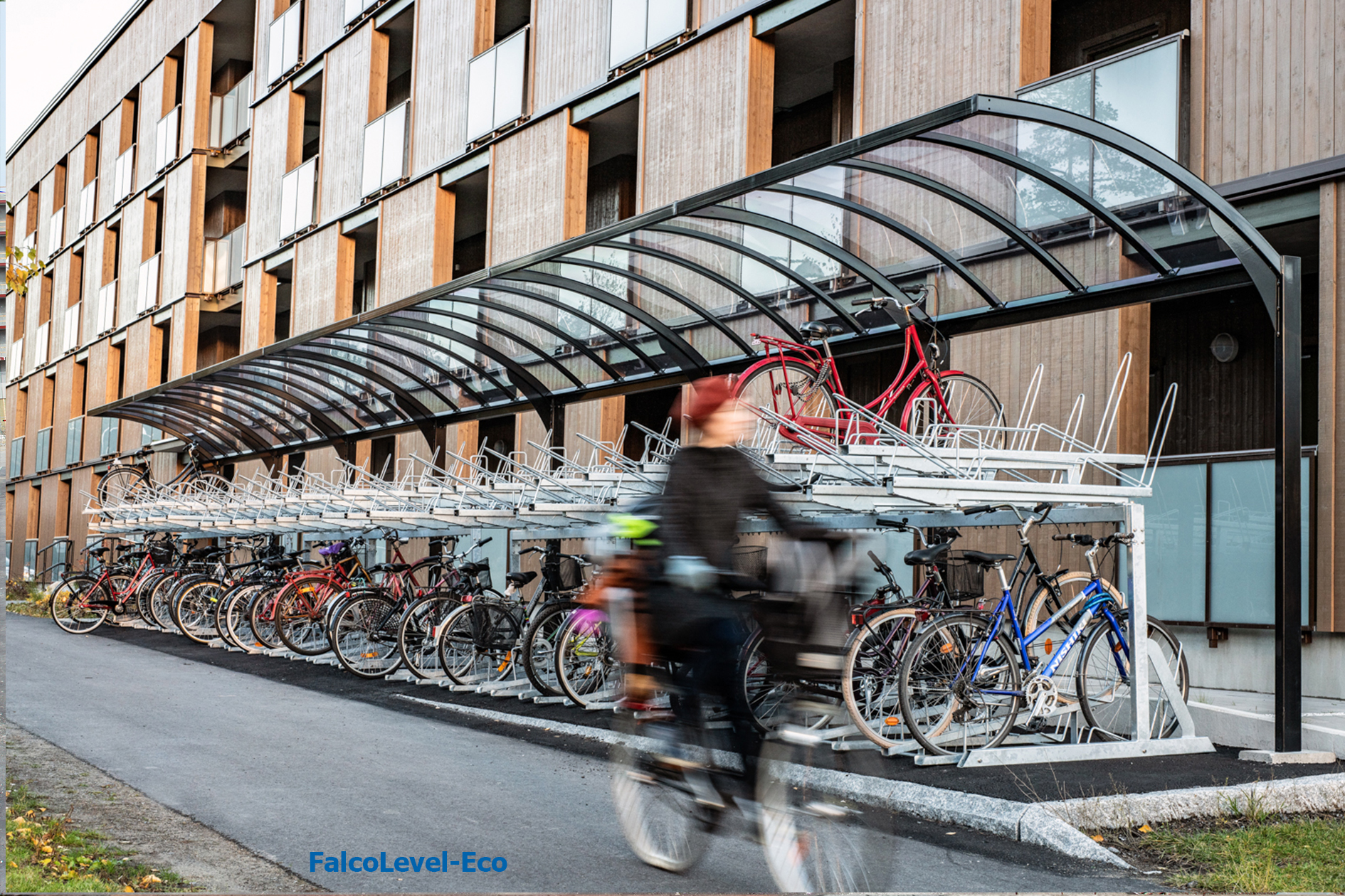 FalcoLevel-Eco Two-Tier Cycle Rack