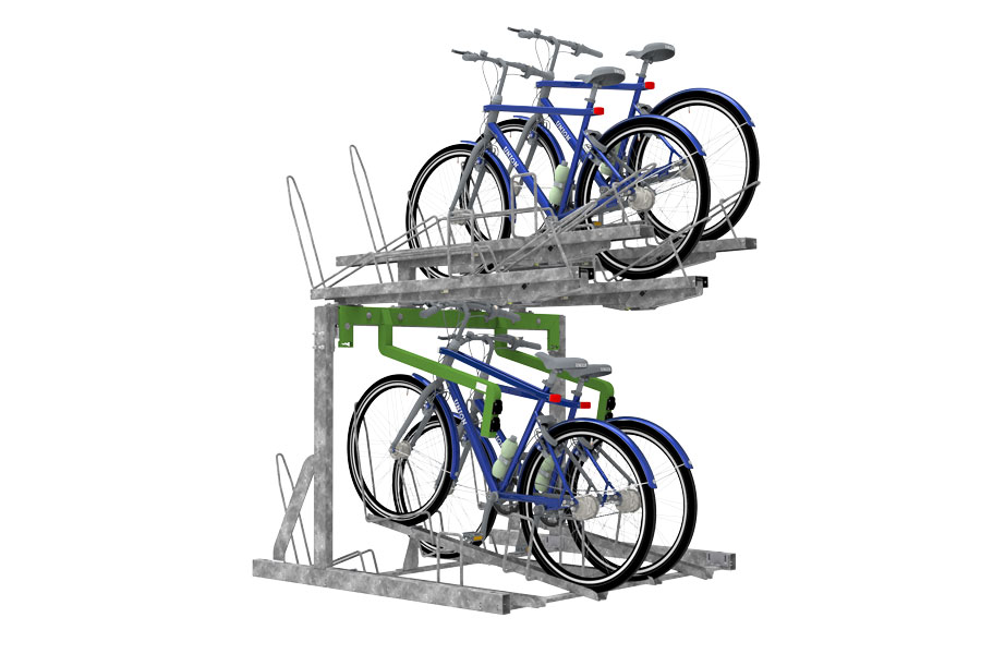 FalcoLevel-Eco Two-Tier Cycle Rack for e-Bikes
