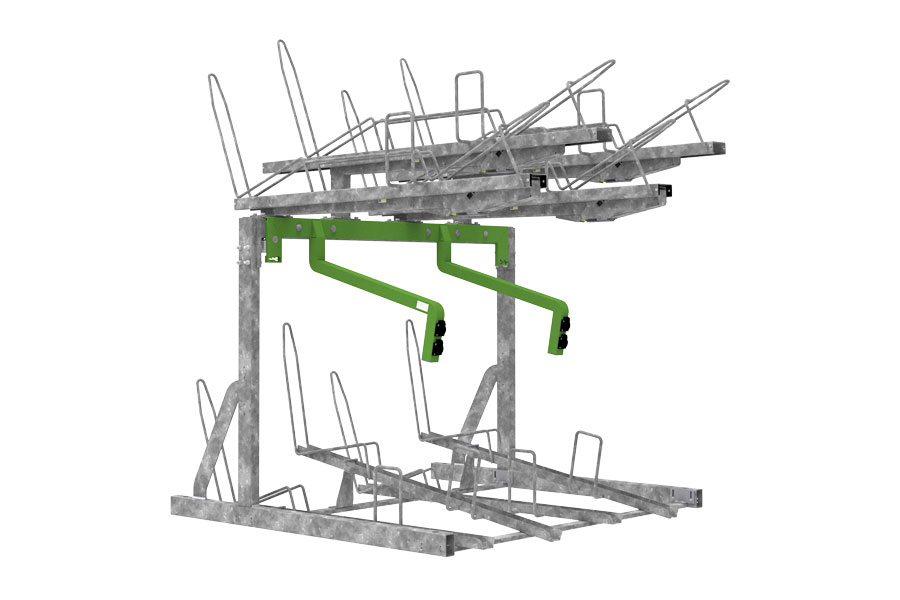 FalcoLevel-Eco Two-Tier Cycle Rack for e-Bikes