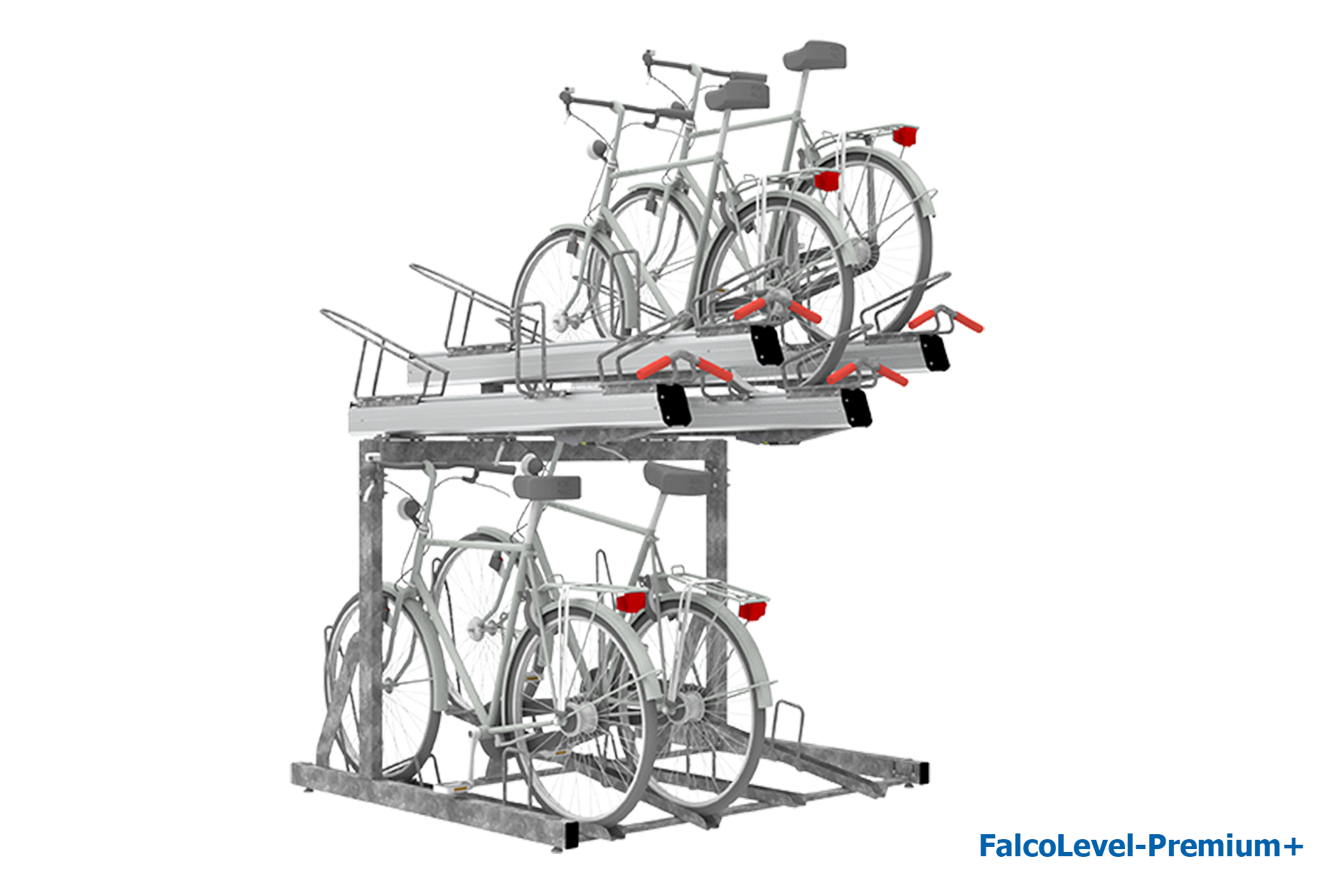 FalcoLevel-Premium+ Two-Tier Cycle Rack